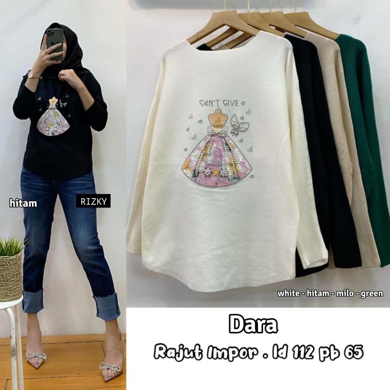 kaos knit rajut import dara remaja gaul
