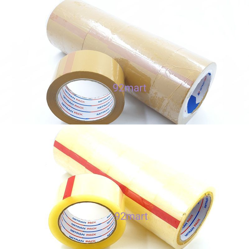 

Lakban 48mm x 82meter Ukuran Full LAKBAN OPP Coklat dan Bening