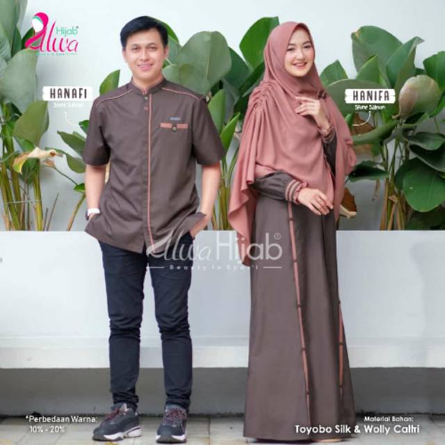 Couple hanafi hanifa ori by alwa hijab