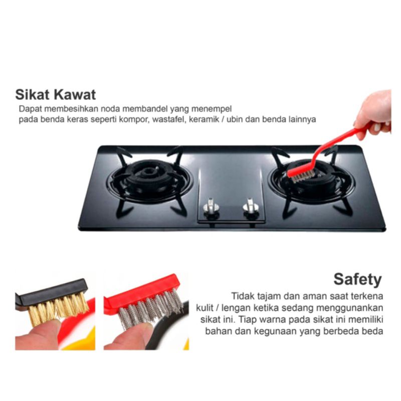 Sikat Kawat Serbaguna isi 3pcs