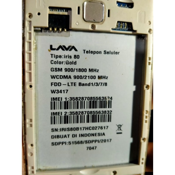 MESIN hp LAVA iris 80 normal udh tested