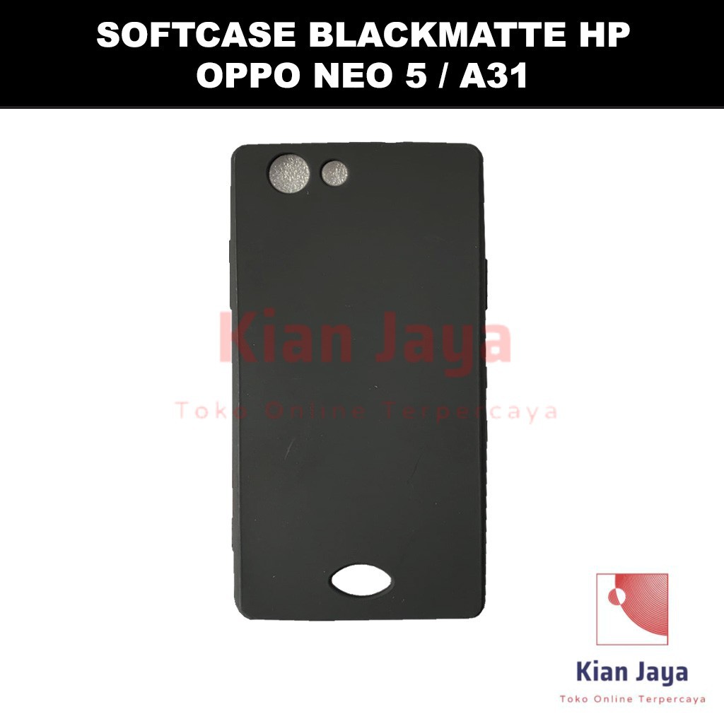 Softcase Blackmatte Handphone Oppoo Neo 5 / A31 Antishock, Casehp, Siliconcase, Slim Design