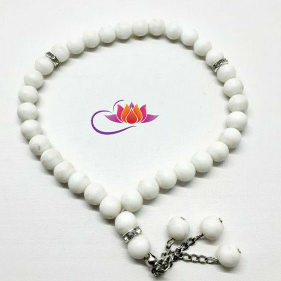 TASBIH BATU GIOK PUTIH SALJU ORIGINAL 33 BUTIR