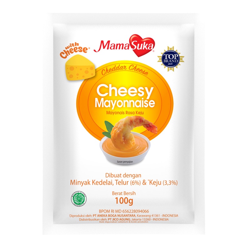 

Mamasuka Cheesy Mayonnaise Salad Dressing 100gr, Mayonaise Keju, Cheese Mayonaise, Pasta Keju