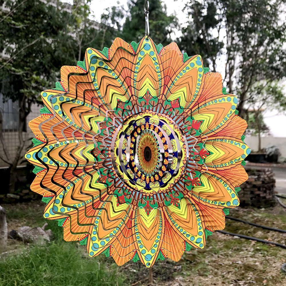 Solighter Wind Spinner Dekorasi Halaman 3D Dekorasi Taman Wind Chime