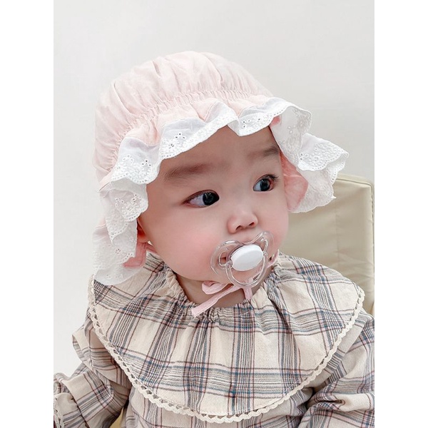 (Pimenova) Topi bonnet bayi import topi dutch lady bayi topi bonet rajut anak kupluk anak perempuan