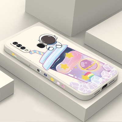 Casing Silikon Motif Astronot Untuk Vivo Y12s Y20 Y20i Y20s Y11 Y12 Y15 Y17 Y19 Y30 Y95 Y93 Y91C Y91 Y50 Y7S S1 Y2123 V20SE V21