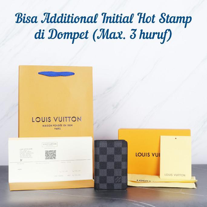 DOMPET LV LOUIS VUITTON POCKET DAMIER GRAPHITE WALLET MIRROR 1:1