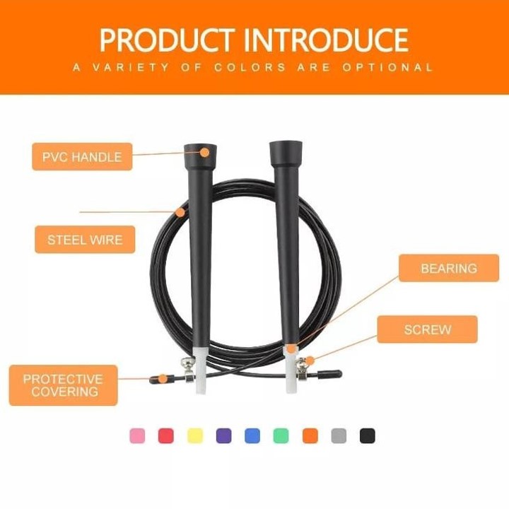 Aolikes Tali Skipping Skiping Jump Rope Lompat Tali Gym Fitness Cardio