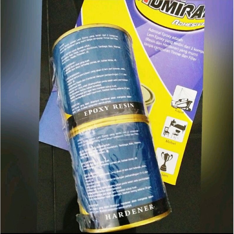 lem epoxy ADMIRAL ADHESIVE lem epoxy resin super kuat, serba guna 170gram