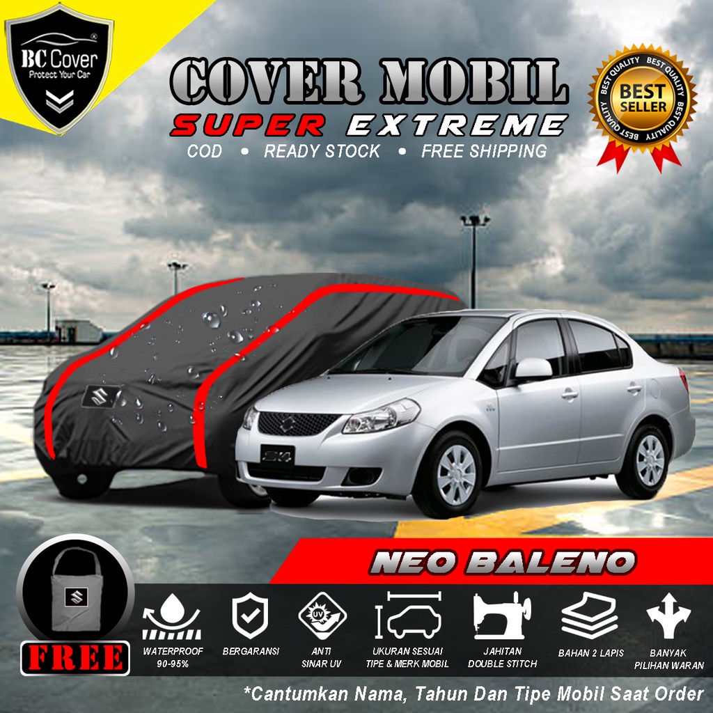 Body Cover Mobil Baleno Outdoor Waterproof / Sarung Mobil Neo Baleno Waterproof / Selimut Tutup Sedan Baleno Penutup Mantol Kerudung Mantel Mobil Suzuki Neo Baleno Waterproof Outdoor Anti Air