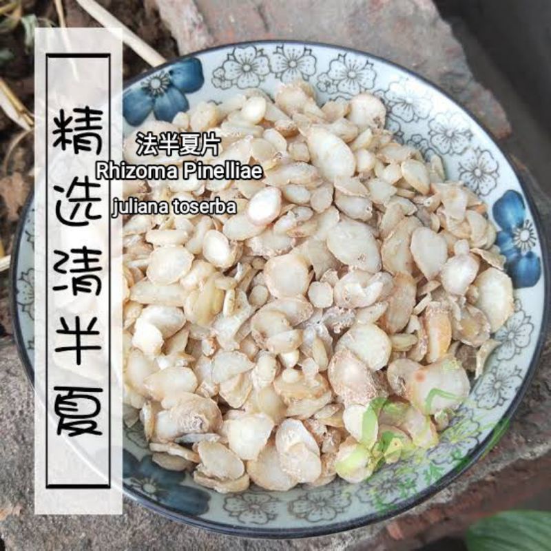 

100g Fa Pan Xia 法半夏片 Rhizoma Pinelliae