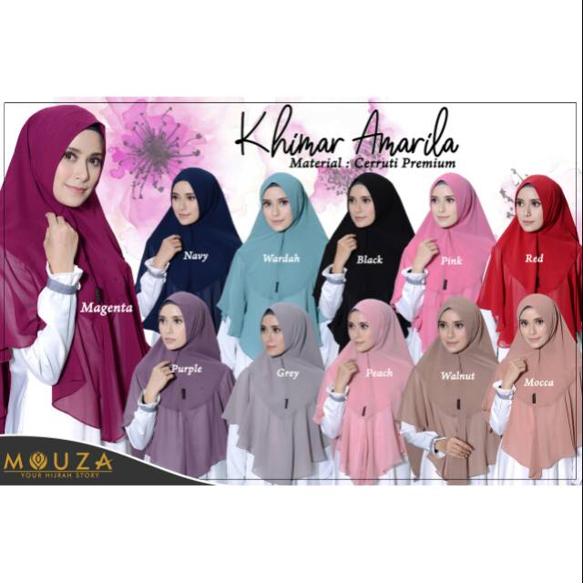 Khimar Amarila By Mouza #KhimarAmarilaMouza