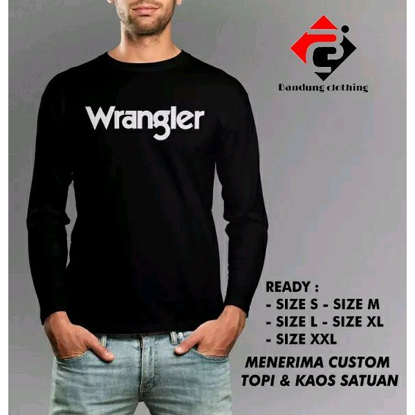 baju kaos lengan panjang  wrangler keren
