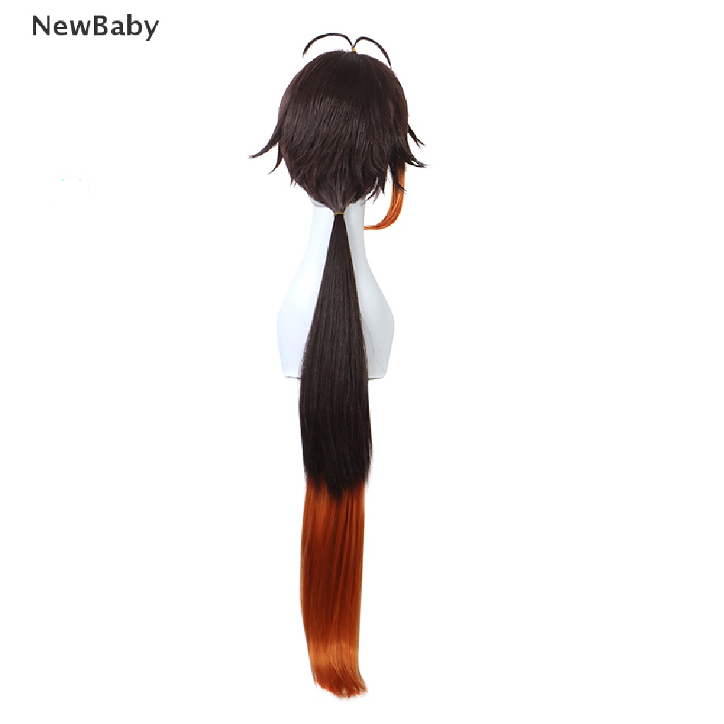 Wig / Rambut Palsu Bayi / Anak Perempuan Warna Hitam / Coklat Untuk Cosplay Zhongli