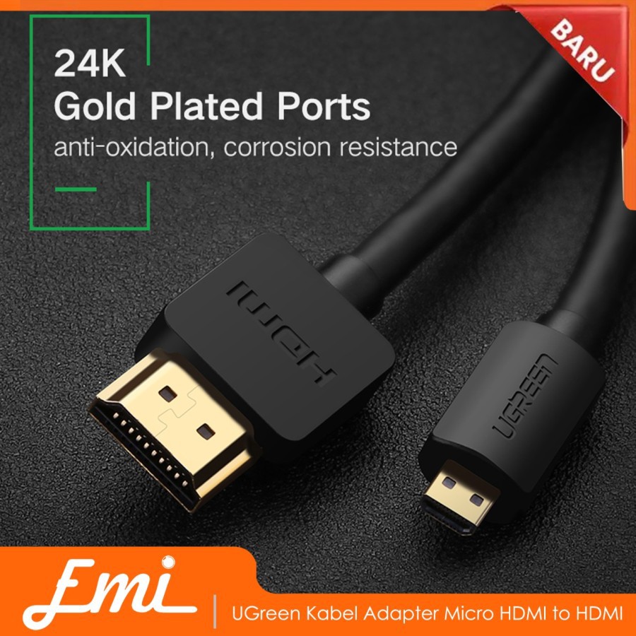 UGreen Kabel Adapter Micro HDMI to HDMI Male 3M