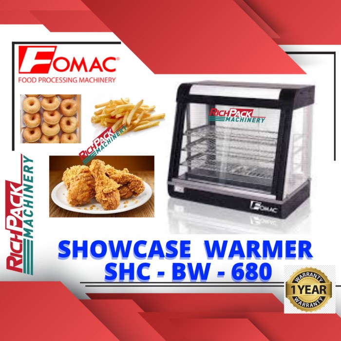 Terbaru Showcase Warmer Food Warmer Penghangat Makanan Shc Bw 680 Fomac Shopee Indonesia