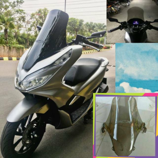 ANTI PECAH Windshield / Visor All new honda pcx lokal 2018 tinggi berkualitas