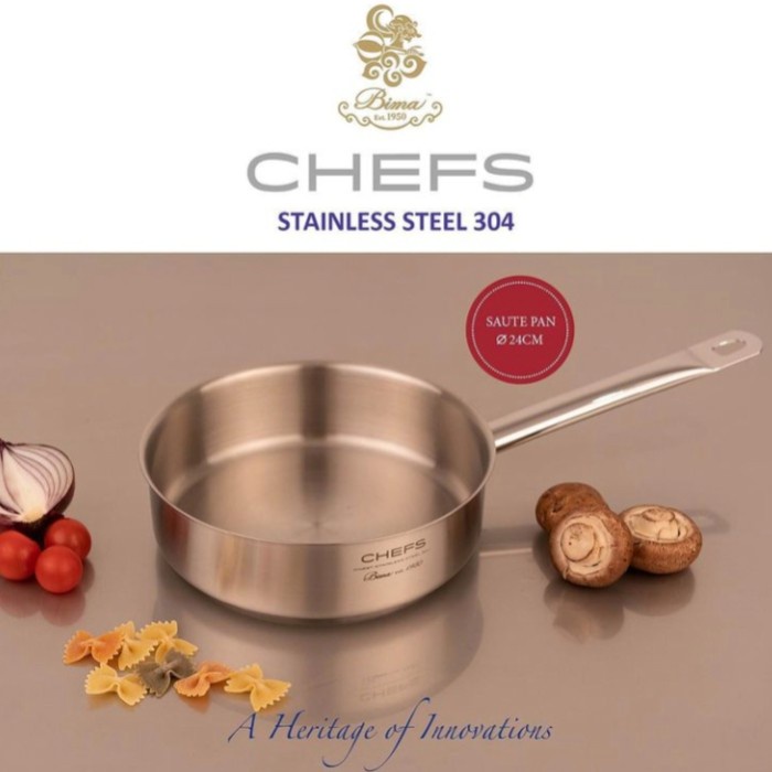 Jual Bima Chefs Saute Pan Tumis 20Cm Shopee Indonesia