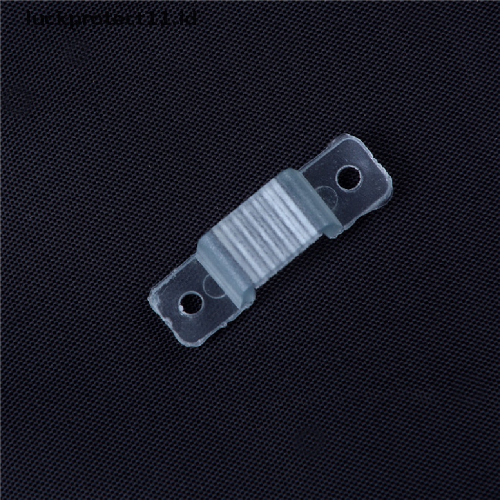 //HG&amp;ID// 100pcs 10mm LED Fixing Silicon Mounting Clips LED Strip Light Connector Clips .