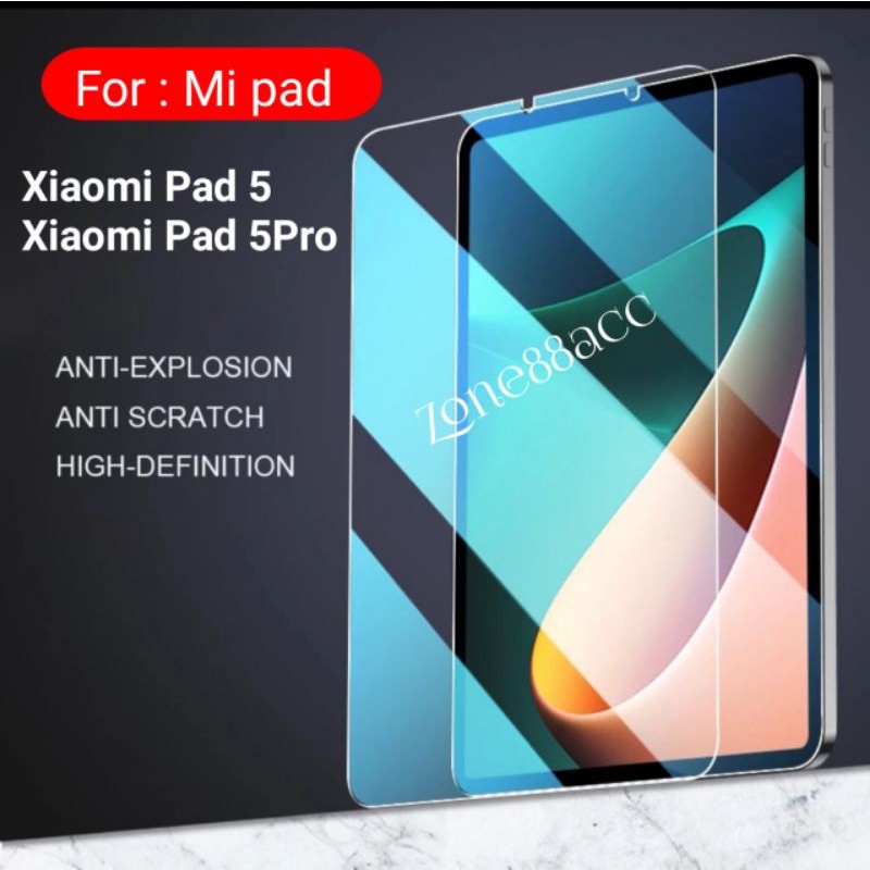 Antigores Tempered glass screen guard Protector Tab Xiaomi Mi Pad 5 5pro Pro Mipad Bening Transparan Kaca Clear