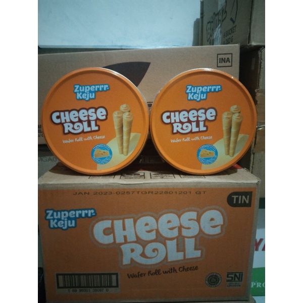 Zuper Keju Cheese Roll Kaleng 156 Gr
