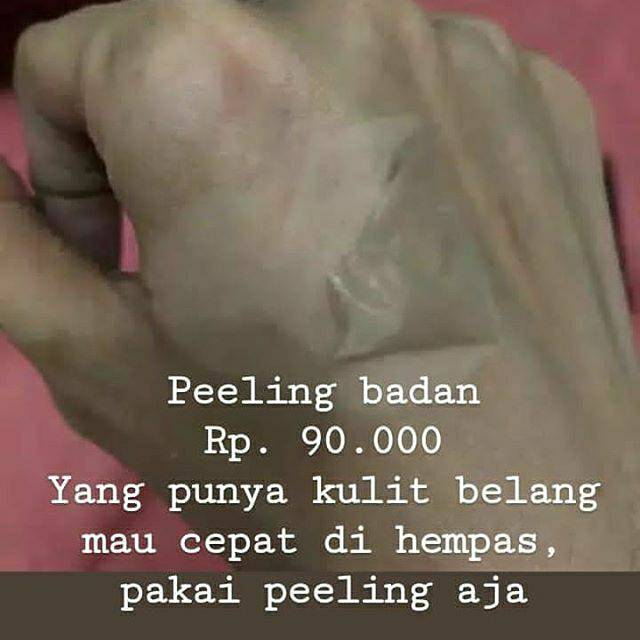 PEELING BADAN/PEMUTIH BADAN/HOME TREATMENT PEELING