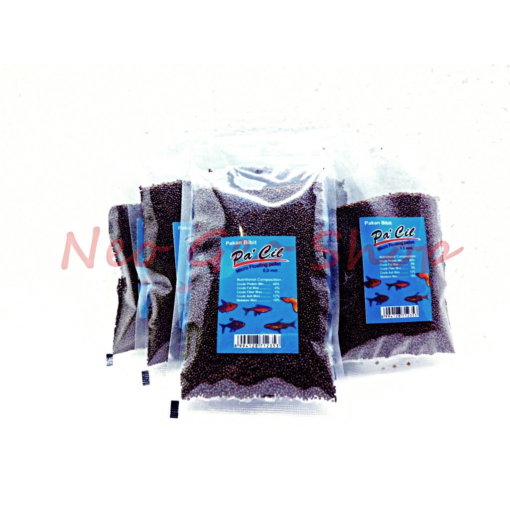 makanan pakan micro pelet pellet ikan kecil pacil 0,5 mm