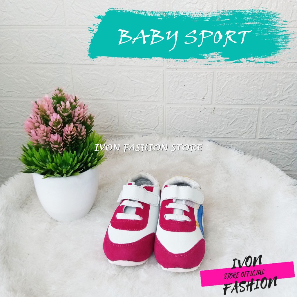 BABY SHOES/SEPATU BAYI SPORT MODEL PEREKAT UNTUK USIA 6-12 BULAN PRIA DAN WANITA MURAH BISA COD