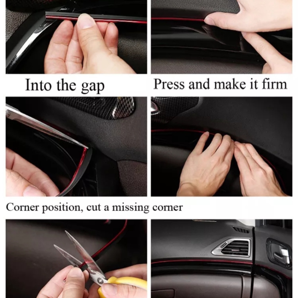 STIKER DEKORASI INTERIOR MOBIL 5M