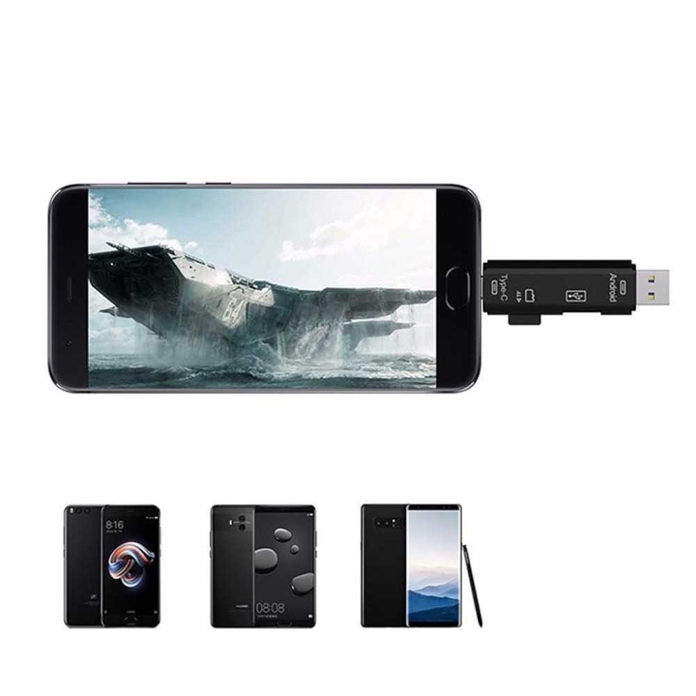 (100% BARANG ORI) Natrberg Portable OTG Card Reader USB Type C Micro USB - D-188