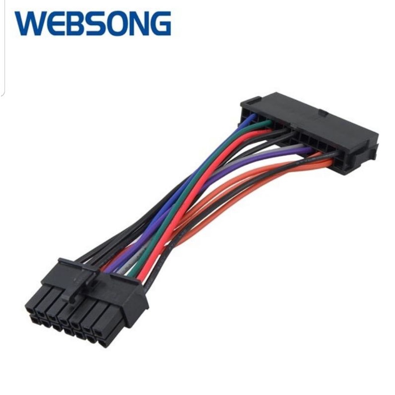 Kabel Power Motherboard 24P Female to 14P Male High Quality Websong