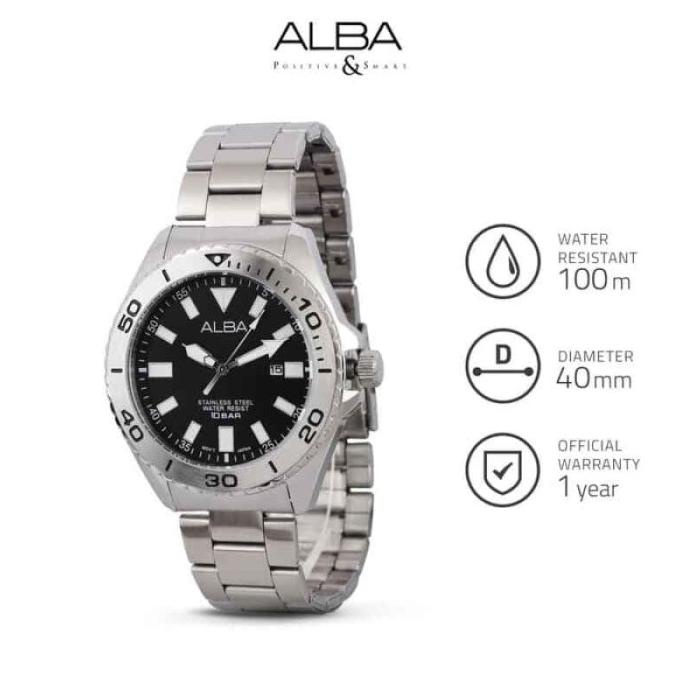Jam Tangan Alba Pria Sport AH9019X1 Original Bergaransi / #AsliOri