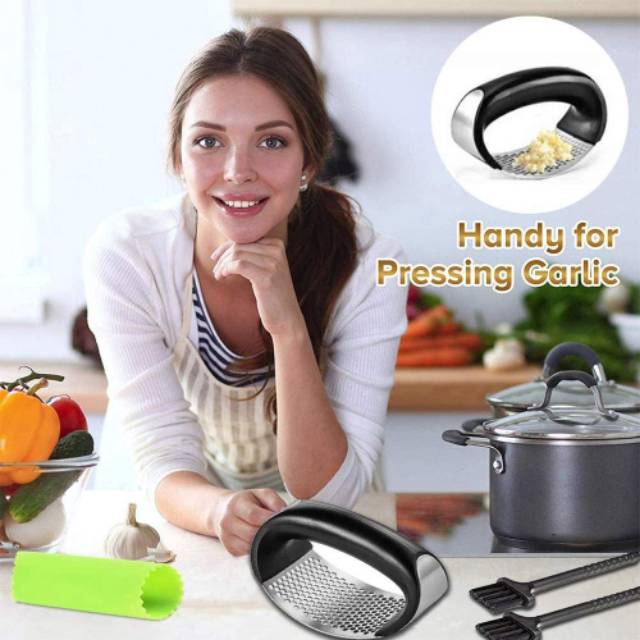 KUP - COD MURAH PENGHANCUR BAWANG - GARLIC PRESS BAHAN STAINLESS STEELU