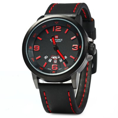 Import Terbaru Jam Tangan Pria NAVIFORCE NF9028 Men Quartz Watch Analog Wristwatch Date Watches PU