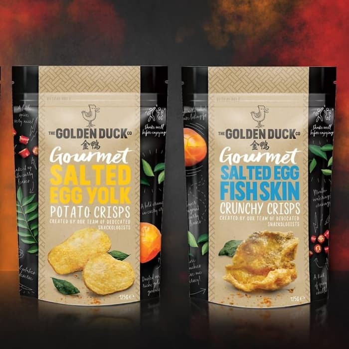 

Golden Duck Gourmet Salted Egg Yolk Potato Crisps 125 Gram (Singapore)