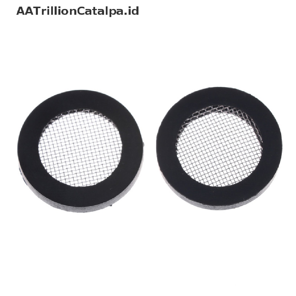 Aatrillioncatalpa 10pcs Filter Air Bahan Stainless Steel Ukuran 1 / 2 &quot;3 / 4&quot;