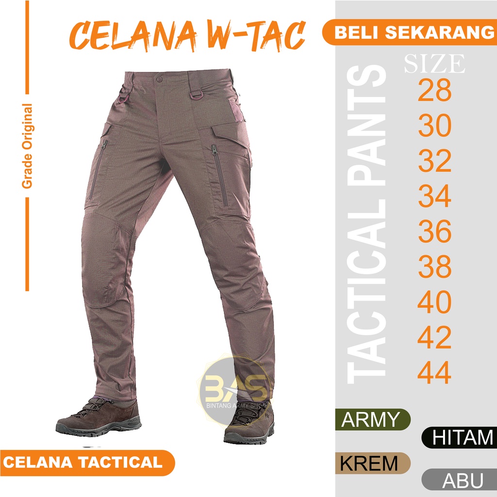 CELANA PANJANG CARGO JOGER TACTICAL W-TAC PDL PANJANGTERJANGKAU