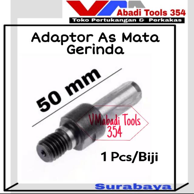 Adaptor As mata gerinda untuk mesin bor konektor arbor