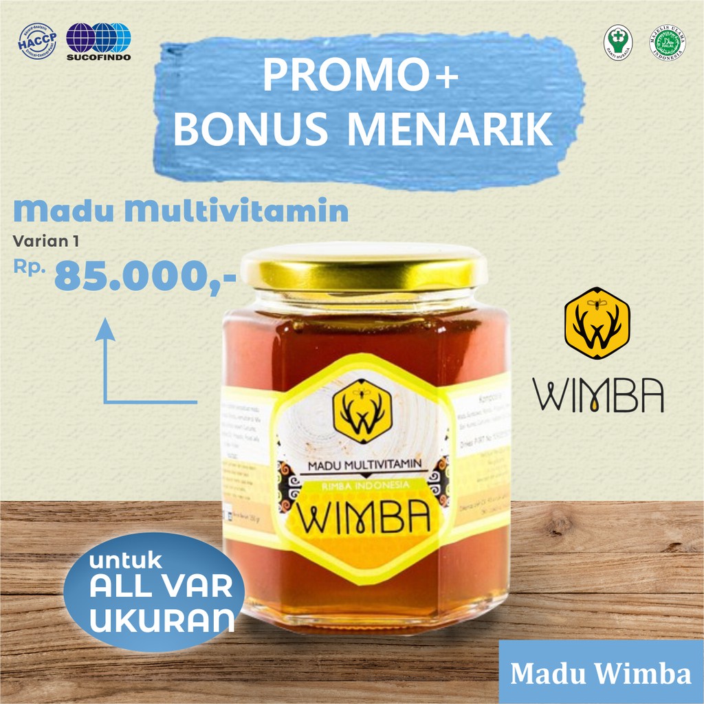 

Madu Anak Multivitamin 1 - Lebah Apis Dorsata / Madu Herbal - Madu Wimba -