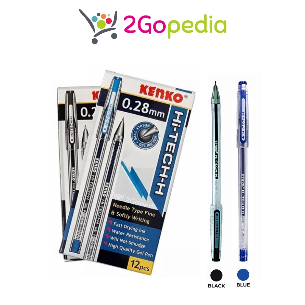 

Grosir Gel Pen / Bulpen Hi-Tech Kenko 0.28 mm (1 Pcs) Hitam / Biru