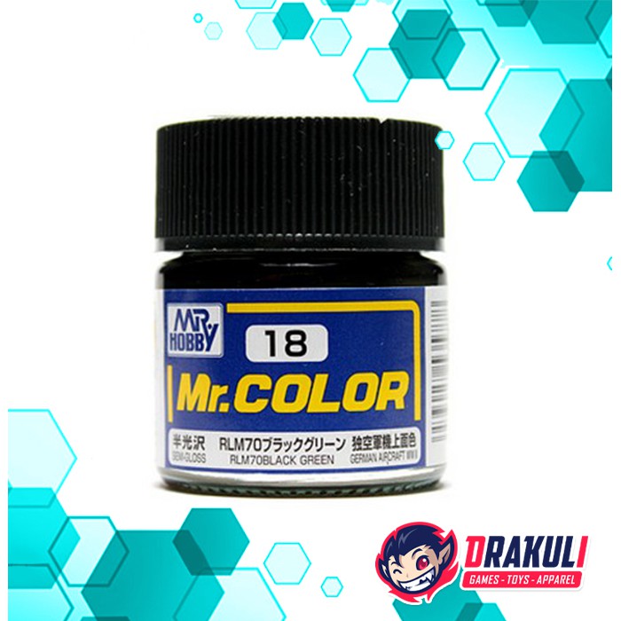 Mr. Hobby Mr. Color Model Kit Paint - Black Green C18