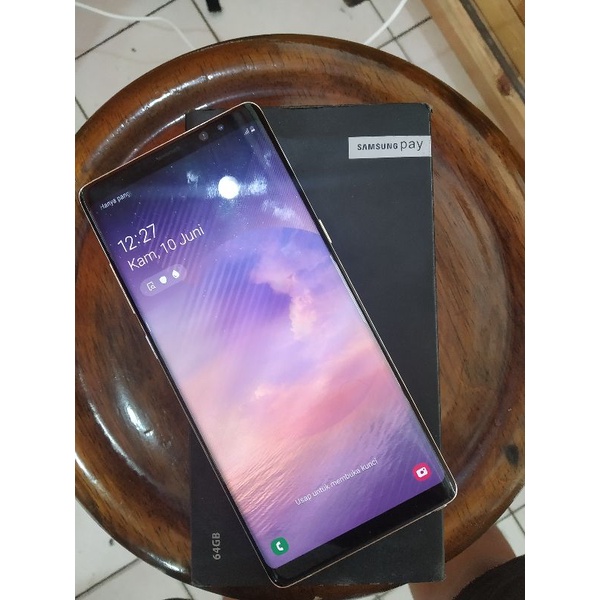 SAMSUNG NOTE 8 6/64GB SEIN FULLSET ORIGINAL ( LCD AMAN NO SHADOW )