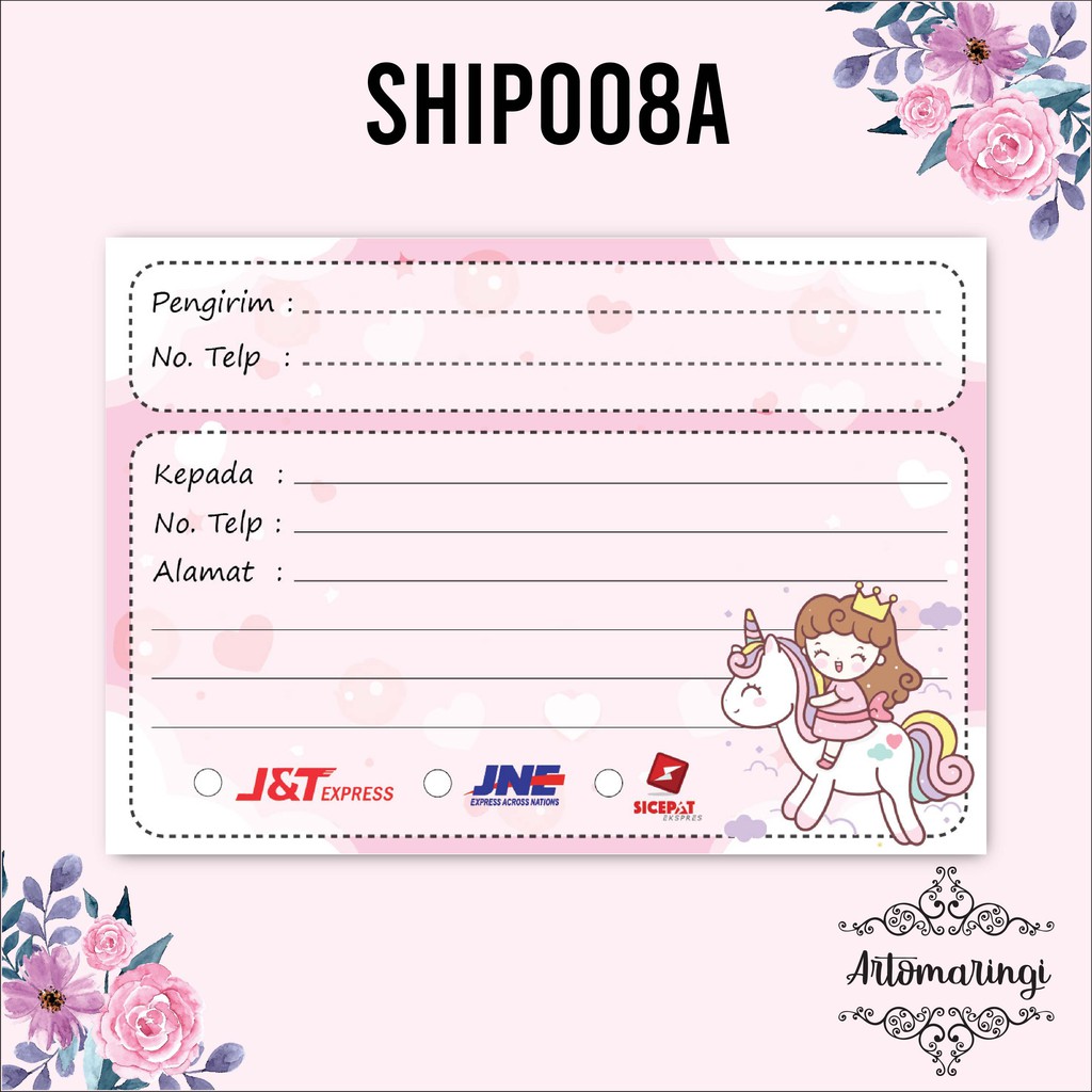 

Shipping Sticker 1 pack isi 16pcs Stiker Pengiriman Stiker Alamat