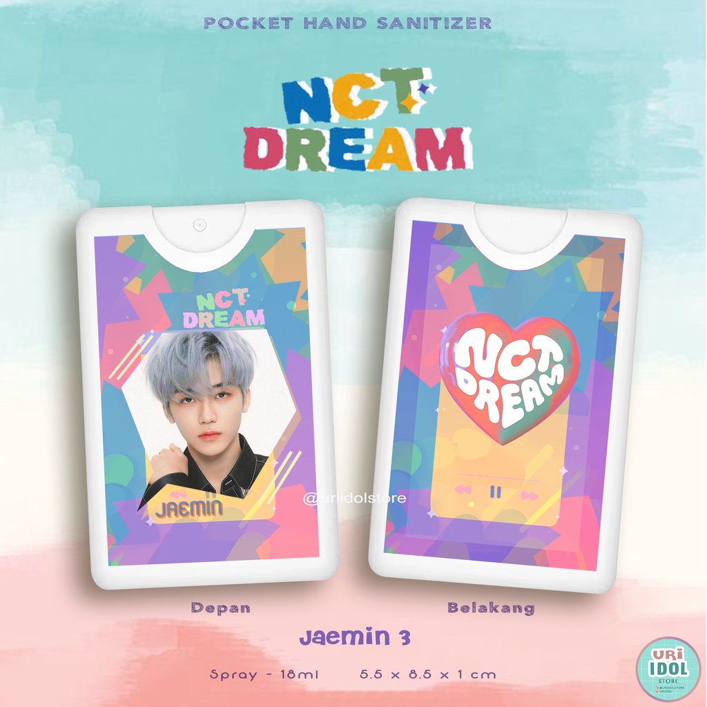 NCT DREAM HAND SANITIZER - POCKET HAND SANITIZER - NCT DREAM - NCT - HOT SAUCE - JAEMIN - JENO