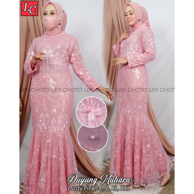 GAMIS DUYUNG LEFI 2/GAMIS LEBARAN/GAMIS MEWAH