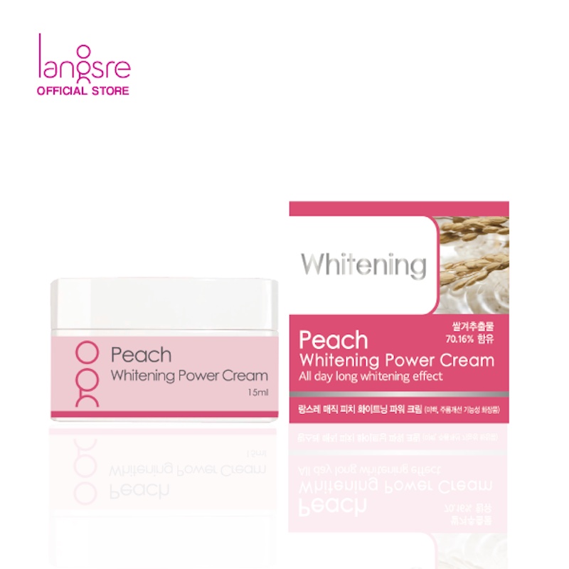 Langsre Bright & Even Skin Tone Set - 3pcs-Peach Cream Mini 20g