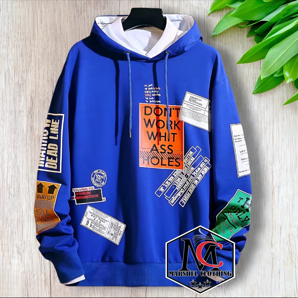 RCL - DON'T WORK - Sweater Hoodie Pria Remaja Dewasa Kekinian Bahan Fleece Jaket Cowok Keren