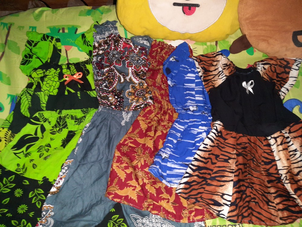 Setelan Batik Anak Perempuan 1 - 2 Th Bahan Rayon