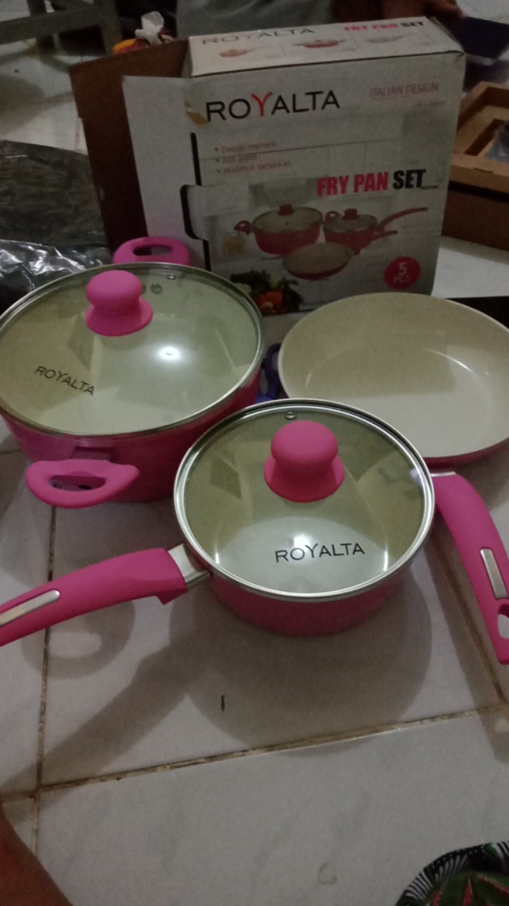 Panci Set Ceramic Dessini 5pc Matang Merata Pm-9982